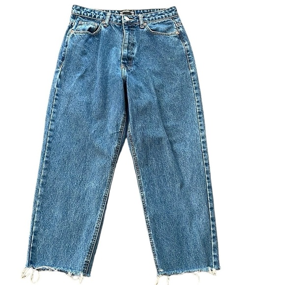 PrettyLittleThing MOM Cropped‎ Jeans - Picture 1 of 6